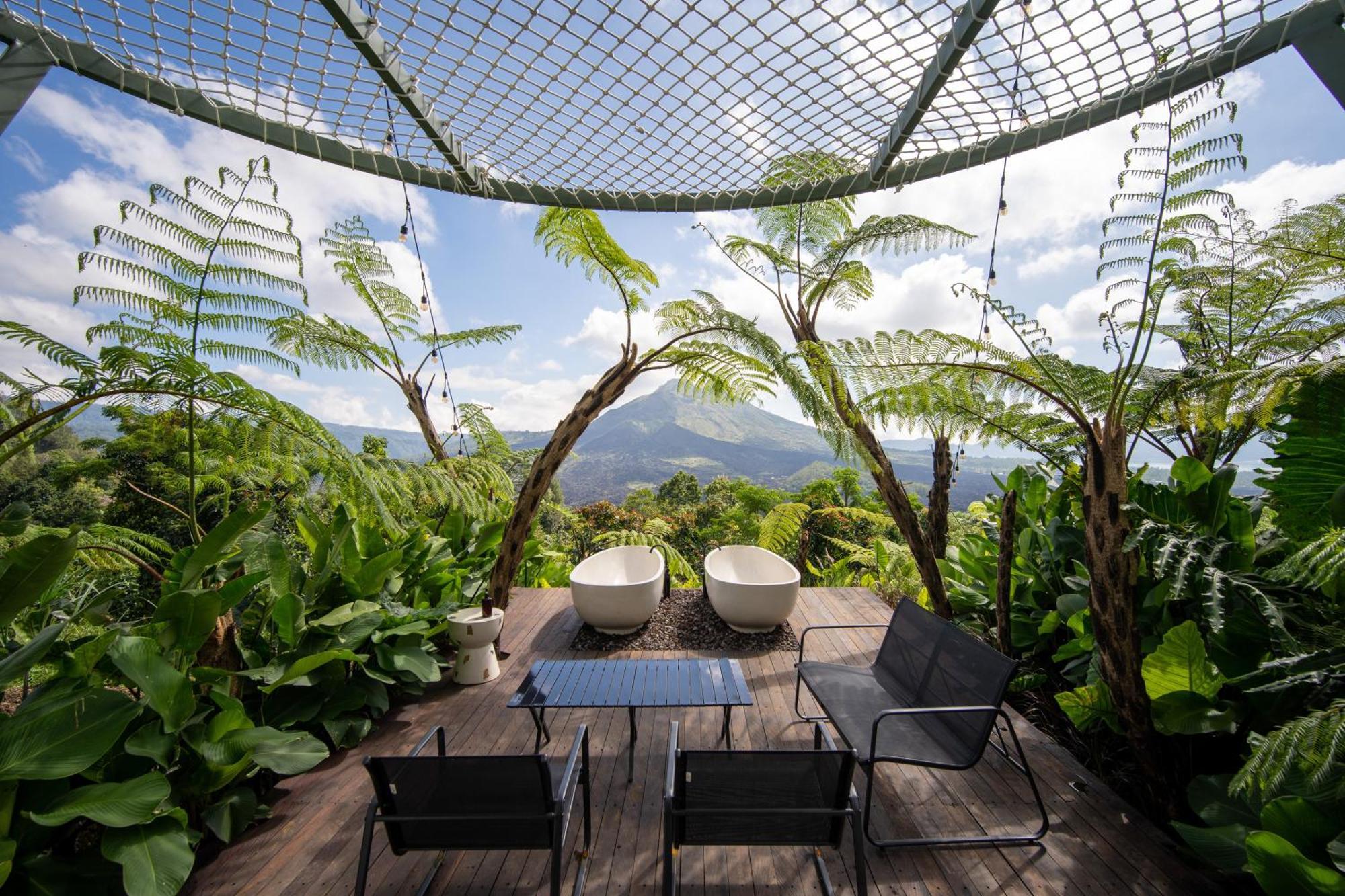 Black Wood Cabin Kintamani Exterior foto